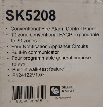 Silent Knight SK-5208 Fire Alarm Control Panel
