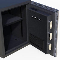 Y-Series Fingerprint Fireproof Smart Safe Box, Security Box with Key, 2.1 Cubic, Safety Box for Home Office (2.1 Cubic Feet Fireproof-45Ff)