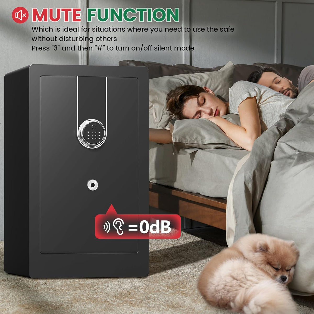 8.5 Cuft Heavy Duty Biometric Safe Box, Home Safes Water Fireproof | Large Document Safety with Bottom Hidden Safe and Dual Alarms, Digital Security Safety Box for Money Jewelry Firearm Medicine