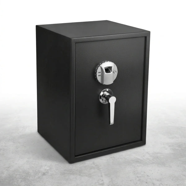 Biometric Safe Designed for Secure Storage, 1.45 Cu Ft Capacity, 120 Fingerprint Memory, Steel Construction