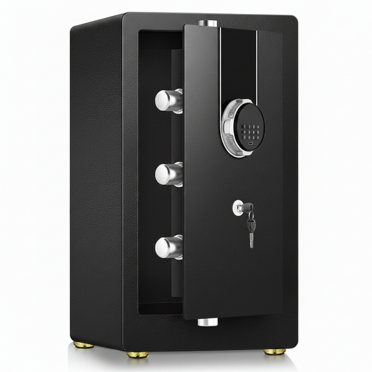 Biometric Safe Built for Secure Storage, 5.5 Cuft Capacity, Fingerprint & Keypad Access, Heavy-Duty Steel