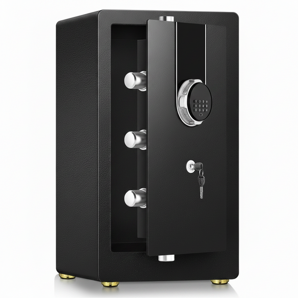 Biometric Safe Built for Secure Storage, 5.5 Cuft Capacity, Fingerprint & Keypad Access, Heavy-Duty Steel