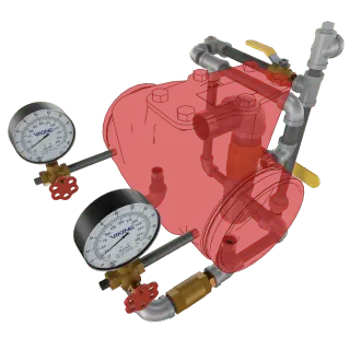 Trim 6" Alarm Hrz J-1 Brass Valve for Fire Protection